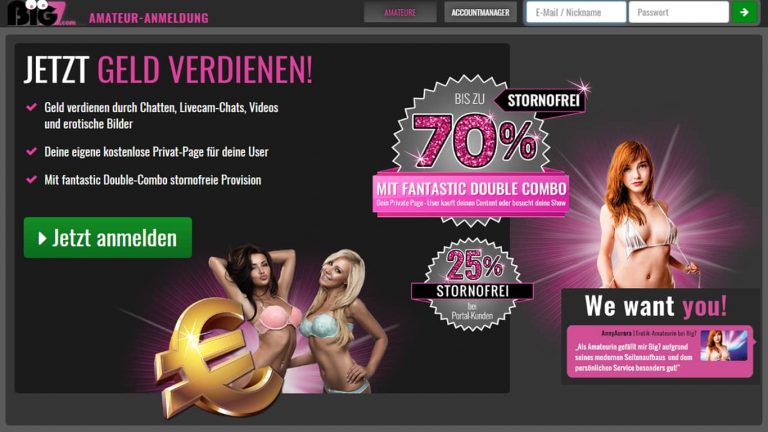 Camgirl auf Big7 werden!
