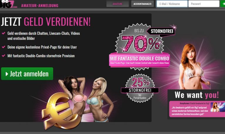 Camgirl auf Big7 werden!