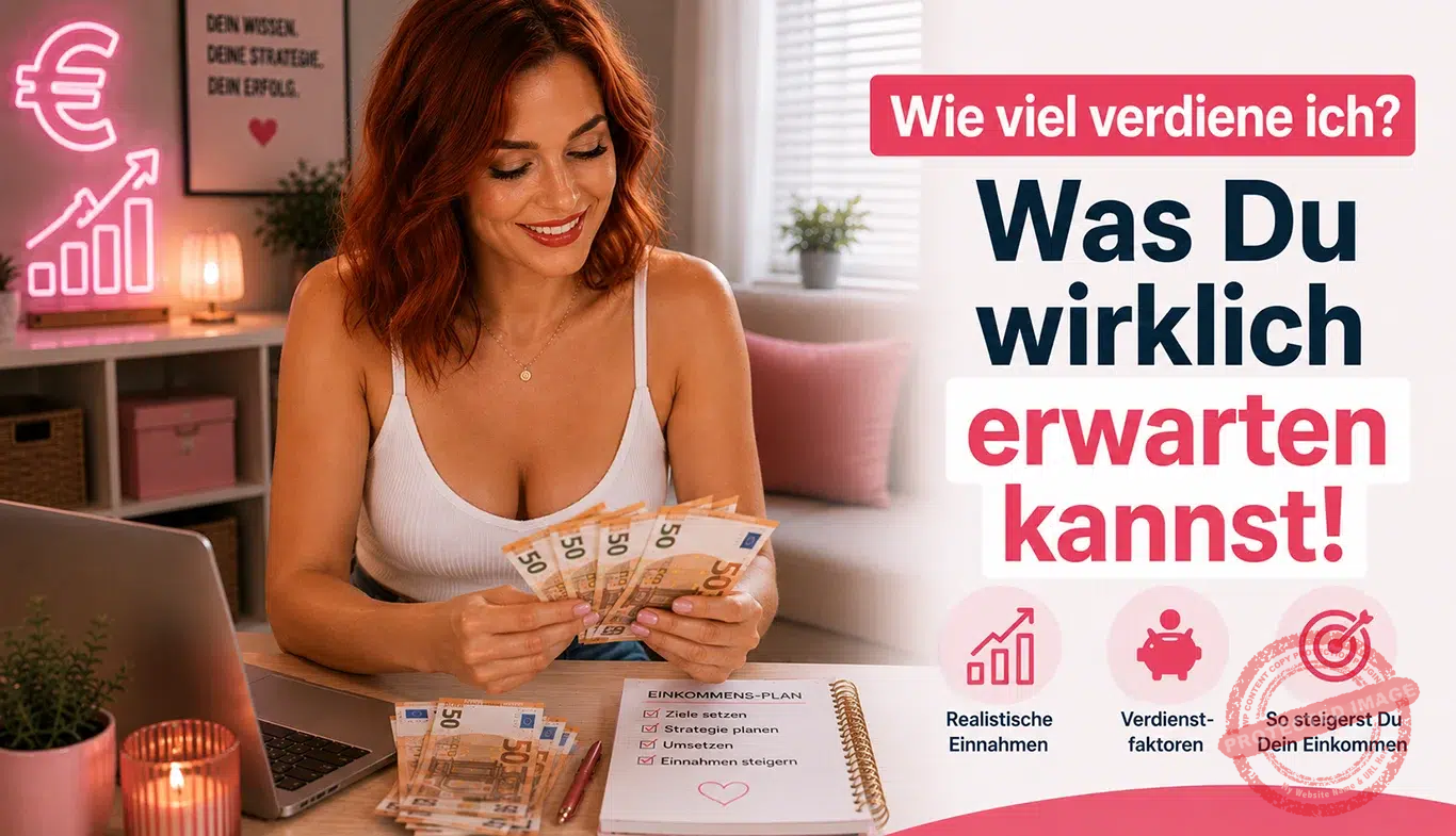 Camgirl Verdienst: Was du als Webcamgirl realistisch verdienen kannst