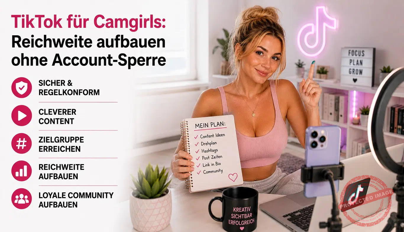 TikTok als Reichweiten-Kanal für Camgirls nutzen, ohne gegen die Regeln zu verstoßen